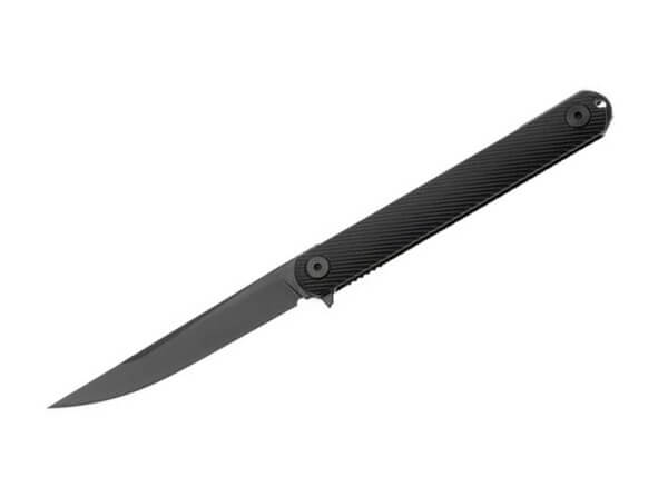 Taschenmesser, Schwarz, Flipper, Linerlock, CPM-S-35VN, GRN