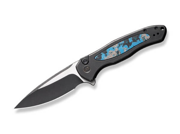 Taschenmesser, Blau, Flipper, Button Lock, CPM-20CV, Titan