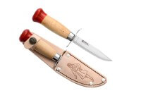 Feststehendes Messer, Braun, 12C27, Birkenholz Feststehendes Messer, Braun, 12C27, Birkenholz