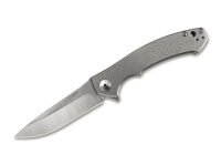 Taschenmesser, Grau, Flipper, Framelock, CPM-S-35VN, Titan Taschenmesser, Grau, Flipper, Framelock, CPM-S-35VN, Titan