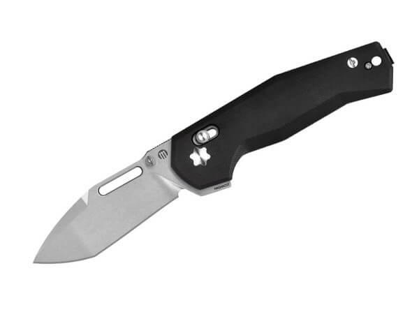 Taschenmesser, Schwarz, Daumenpin, Schieberiegel, MagnaCut, G10