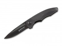 Taschenmesser, Schwarz, Nagelhau, Linerlock, N690, Kunststoff Taschenmesser, Schwarz, Nagelhau, Linerlock, N690, Kunststoff