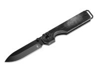 Taschenmesser, Schwarz, Daumenpin, Button Lock, 154CM, Micarta Taschenmesser, Schwarz, Daumenpin, Button Lock, 154CM, Micarta