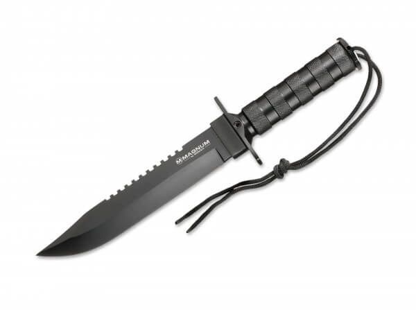 Feststehendes Messer, Schwarz, 440A, Aluminium