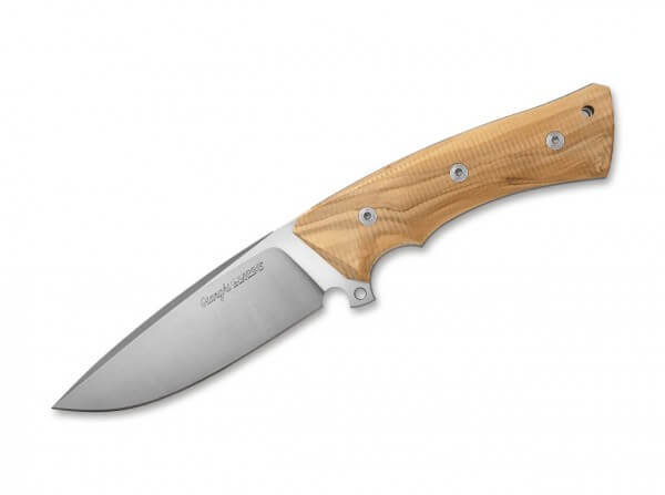 Feststehendes Messer, Braun, Feststehend, N690, Olivenholz
