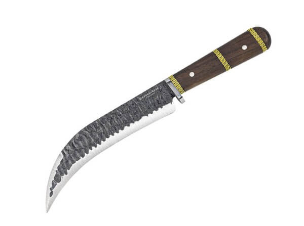 Feststehendes Messer, Braun, 1095, Walnussholz