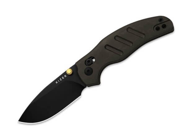 Taschenmesser, Braun, Daumenpin, Clutch Lock, Nitro-V, Richlite