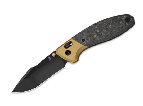 Taschenmesser, Schwarz, Daumenpin, Schieberiegel, CPM-S-45VN, Titan