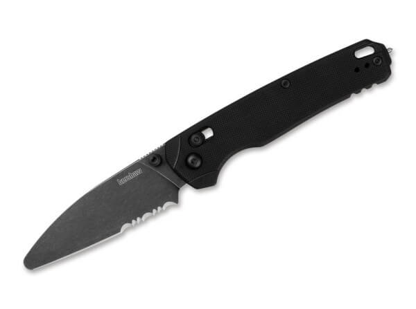 Taschenmesser, Schwarz, Daumenpin, Schieberiegel, MagnaCut, G10