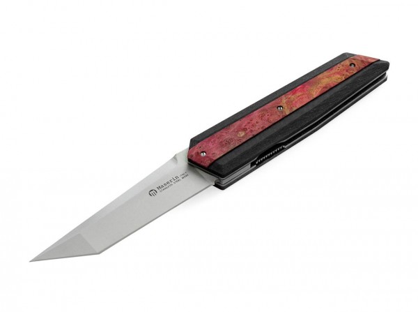 Taschenmesser, Pink, Flipper, Linerlock, M390, Wurzelholz