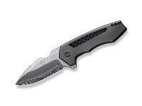 Taschenmesser, Grau, Flipper, Framelock, Damast, Titan Taschenmesser, Grau, Flipper, Framelock, Damast, Titan