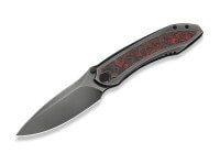 Taschenmesser, Rot, Daumenpin, Framelock, M390, Titan Taschenmesser, Rot, Daumenpin, Framelock, M390, Titan