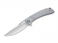 Taschenmesser, Grau, Flipper, Linerlock, D2, G10 Taschenmesser, Grau, Flipper, Linerlock, D2, G10