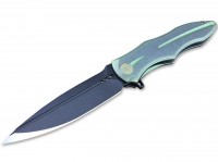 Taschenmesser, Grün, Flipper, Framelock, M390, Titan Taschenmesser, Grün, Flipper, Framelock, M390, Titan