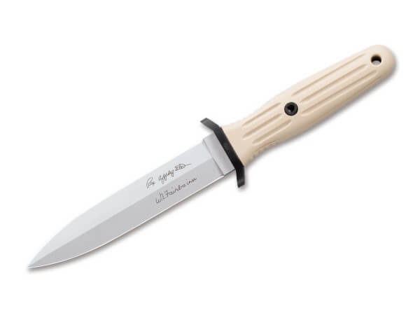 Feststehendes Messer, Weiß, Feststehend, 440C, Kunststoff