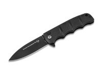 Taschenmesser, Schwarz, Flipper, Button Lock, D2, Aluminium Taschenmesser, Schwarz, Flipper, Button Lock, D2, Aluminium