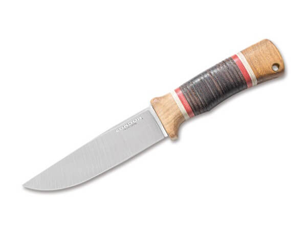 Feststehendes Messer, Braun, 1075, Hickoryholz