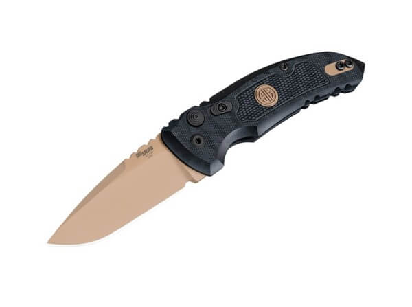 Taschenmesser, Schwarz, Druckknopf, Druckknopf, 154CM, G10