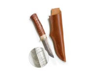 Feststehendes Messer, Braun, Feststehend, Damast, Birkenholz Feststehendes Messer, Braun, Feststehend, Damast, Birkenholz