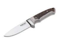 Feststehendes Messer, Braun, 440C, Hirschhorn Feststehendes Messer, Braun, 440C, Hirschhorn
