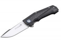 Taschenmesser, Grau, Linerlock, M390, Kohlefaser Taschenmesser, Grau, Linerlock, M390, Kohlefaser