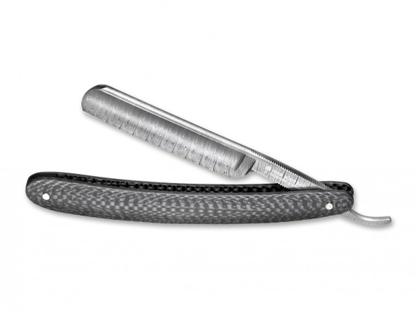 Rasiermesser, Schwarz, Damast, Kohlefaser