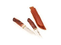 Feststehendes Messer, Braun, Feststehend, 12C27, Birkenholz Feststehendes Messer, Braun, Feststehend, 12C27, Birkenholz