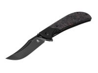 Taschenmesser, Schwarz, Daumenpin, Linerlock, CPM-S-35VN, Kohlefaser Taschenmesser, Schwarz, Daumenpin, Linerlock, CPM-S-35VN, Kohlefaser