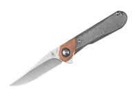 Taschenmesser, Schwarz, Flipper, Linerlock, 154CM, Kupfer Taschenmesser, Schwarz, Flipper, Linerlock, 154CM, Kupfer