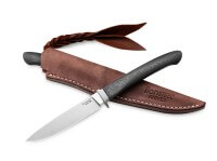 Feststehendes Messer, Schwarz, M390, Kohlefaser Feststehendes Messer, Schwarz, M390, Kohlefaser