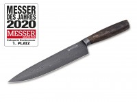 Kochmesser, Braun, Feststehend, Damast, Eichenholz Kochmesser, Braun, Feststehend, Damast, Eichenholz