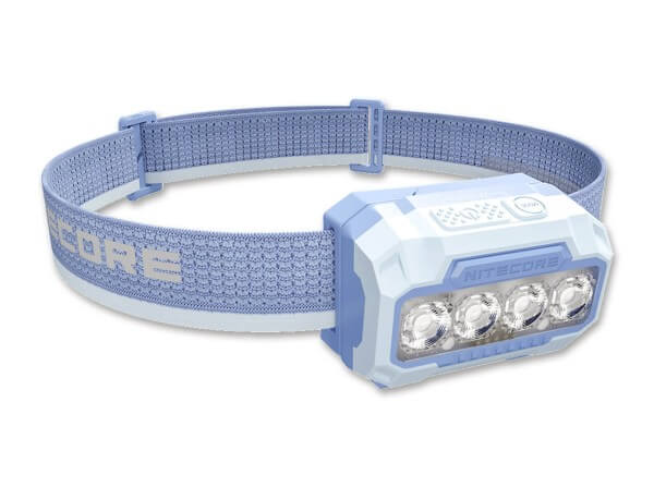 Stirnlampe, Blau