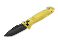 Taschenmesser, Gelb, Daumenpin, Schieberiegel, X35Cr16N, Polyamid Taschenmesser, Gelb, Daumenpin, Schieberiegel, X35Cr16N, Polyamid