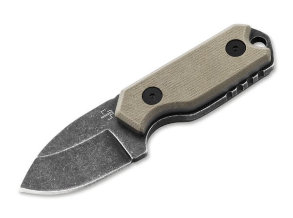 Feststehendes Messer, Braun, Feststehend, D2, G10