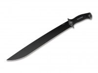 Feststehendes Messer, Schwarz, Feststehend, Kohlenstoffstahl, Gummi Feststehendes Messer, Schwarz, Feststehend, Kohlenstoffstahl, Gummi