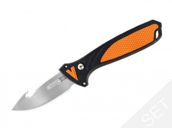 Feststehendes Messer, Orange, TPR
