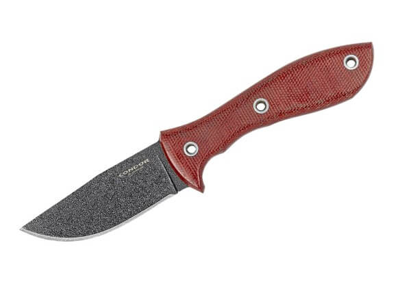 Feststehendes Messer, Rot, 14C28N, Micarta