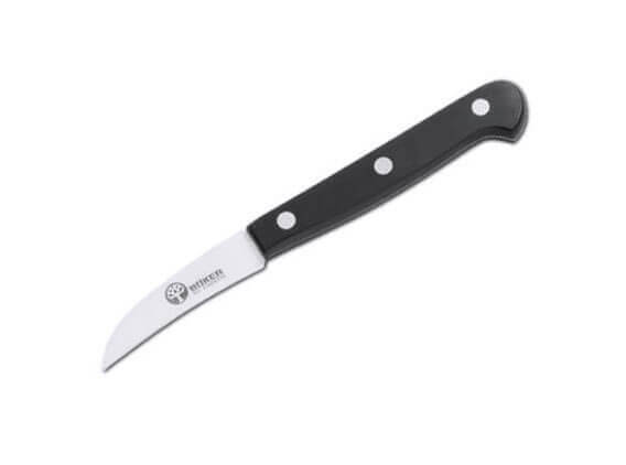 Kochmesser, Schwarz, Feststehend, 440A, Kunststoff