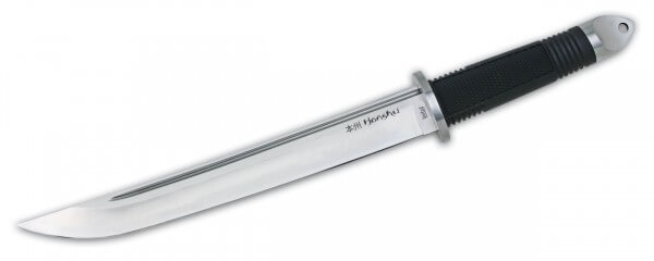 Feststehendes Messer, Schwarz, Feststehend, 440A, Plastisches Elastomer