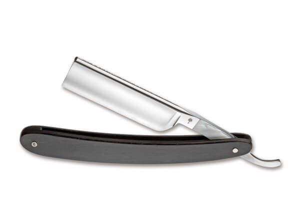 Rasiermesser, Schwarz, Kohlenstoffstahl, Mooreichenholz