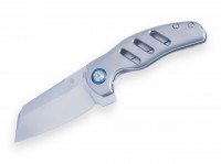 Taschenmesser, Grau, Flipper, Framelock, CPM-S-35VN, Titan Taschenmesser, Grau, Flipper, Framelock, CPM-S-35VN, Titan