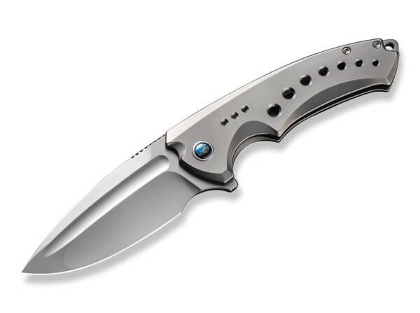 Taschenmesser, Grau, Flipper, Framelock, CPM-20CV, Titan